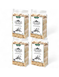 Kiln dried kindling wood bags for easy fire starting